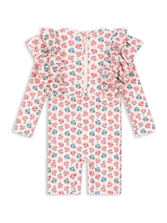 Konges Sløjd Pink Manuca Frill Swim UV Onesie Rashvest image 2