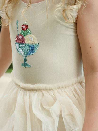 Konges Sløjd Cream Amandine Glitter Ice Cream Swimsuit image 5