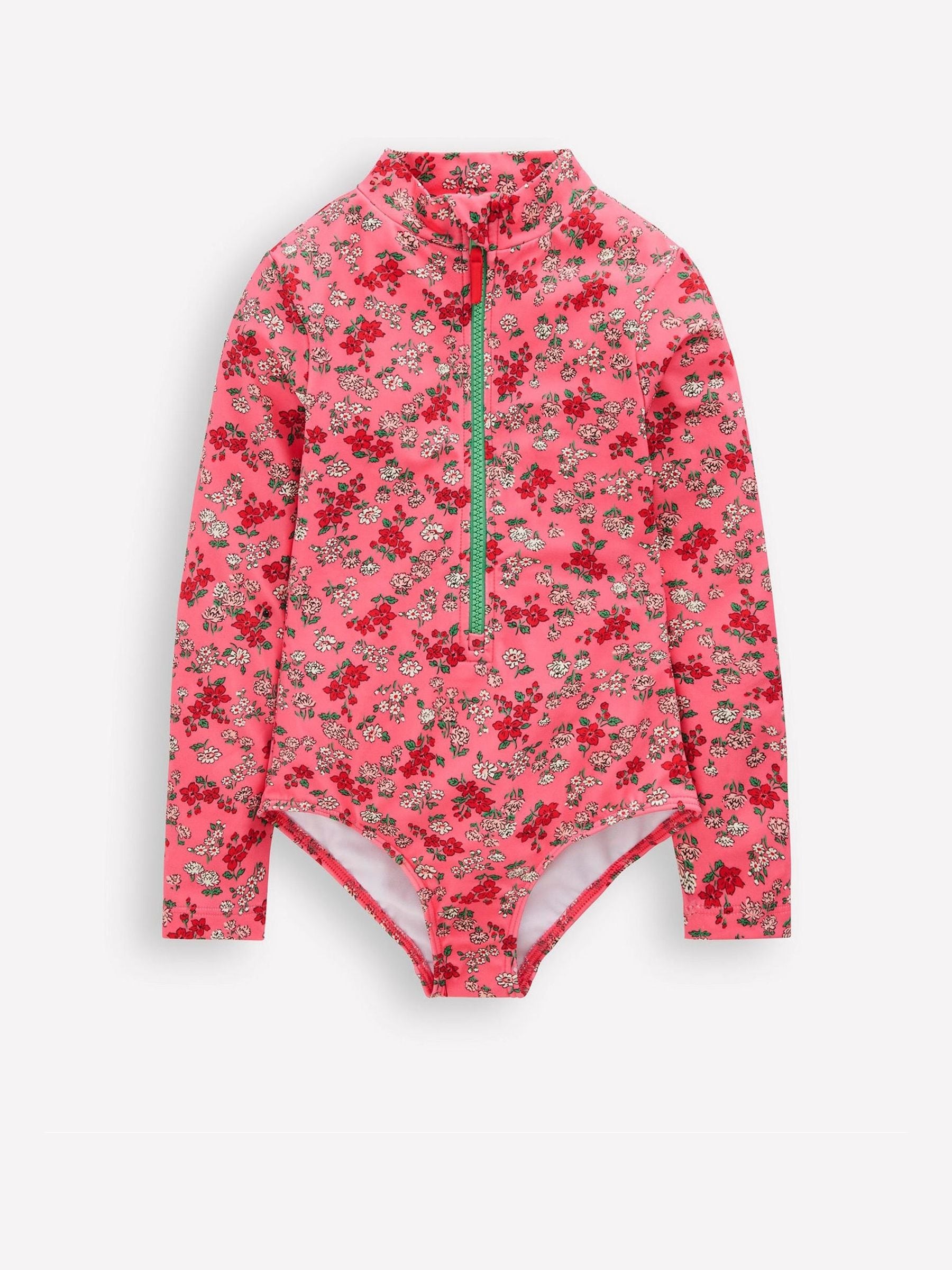 Boden Pink Long Sleeve Swimsuit image 1