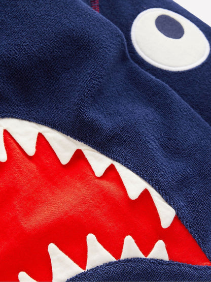 Boden Blue Appliqué Towelling Throw On Cover-Up image 3