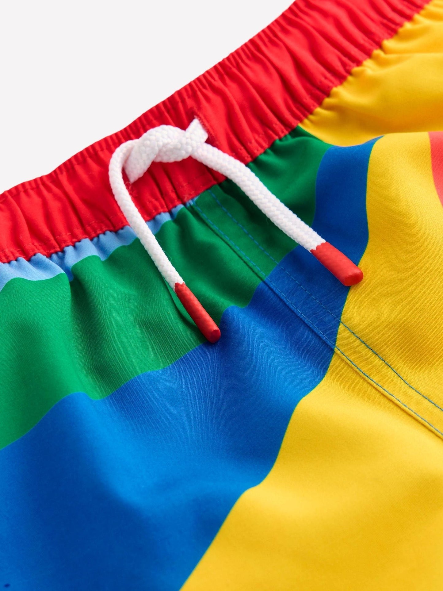 Boden Blue Sunshine Rainbow Swim Shorts image 3