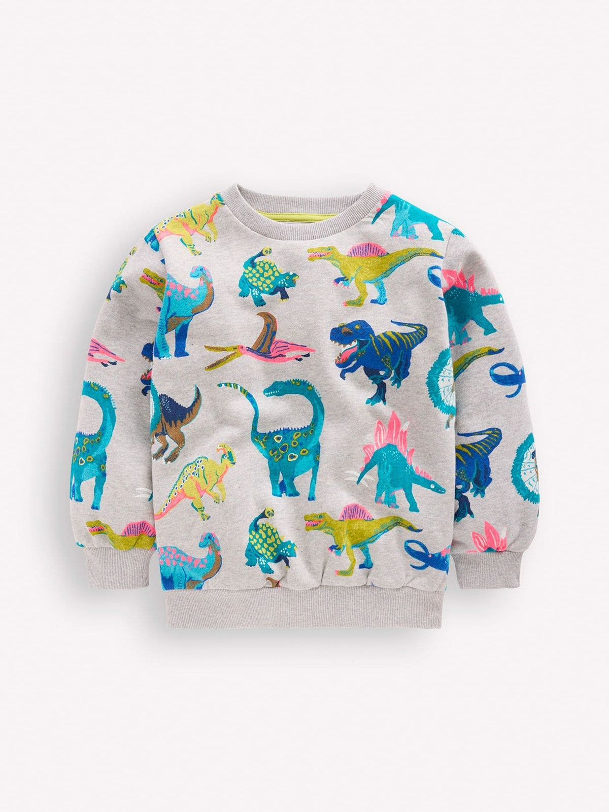 Dsiney Kidz - Boden Grey Dino Everyday Printed Sweatshirt image 2