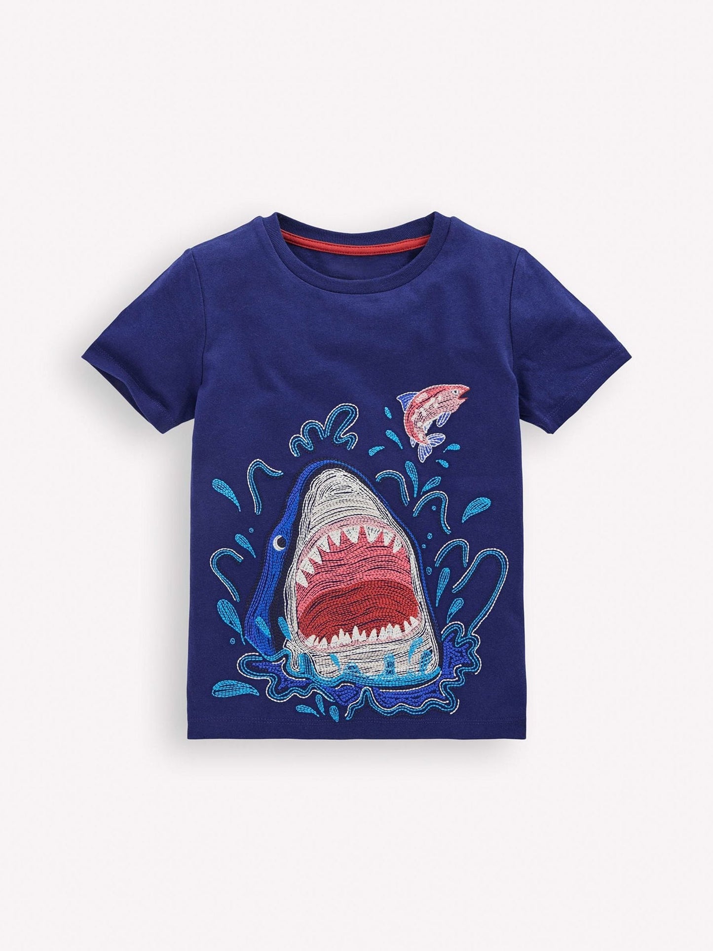 Boden Blue Shark Glow Superstitch T-Shirt image 1