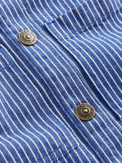 Boden Blue Denim Shirt Dress image 3