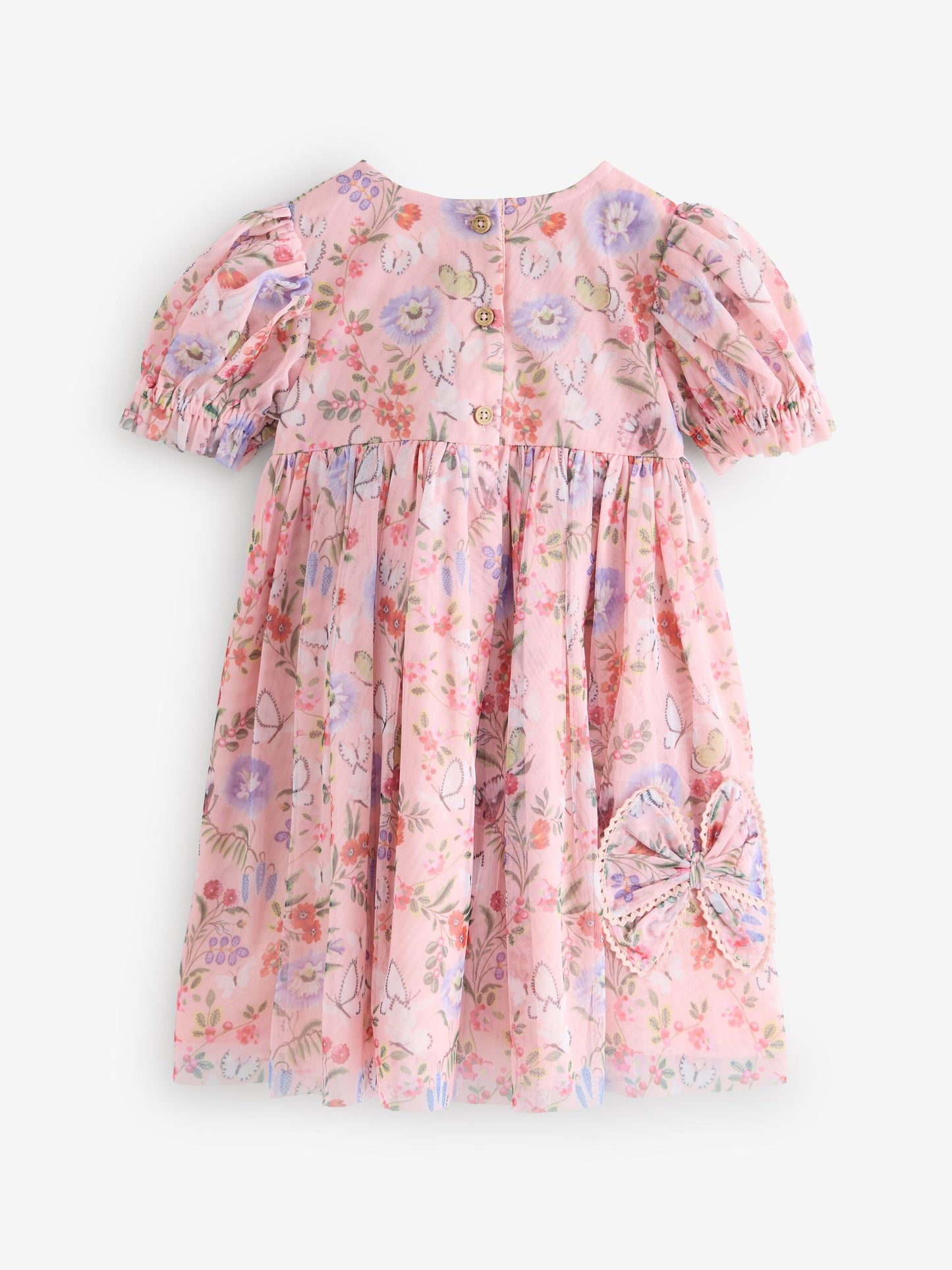 Dsiney Kidz - Pink Floral Cath Kidston Short Sleeve Corsage Dress (3mths-7yrs) image 2