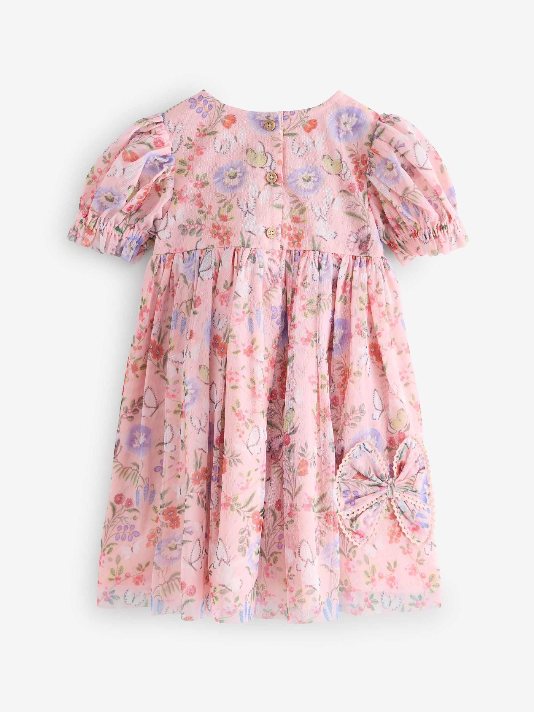 Dsiney Kidz - Pink Floral Cath Kidston Short Sleeve Corsage Dress (3mths-7yrs) image 2