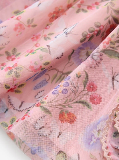 Dsiney Kidz - Pink Floral Cath Kidston Short Sleeve Corsage Dress (3mths-7yrs) image 3