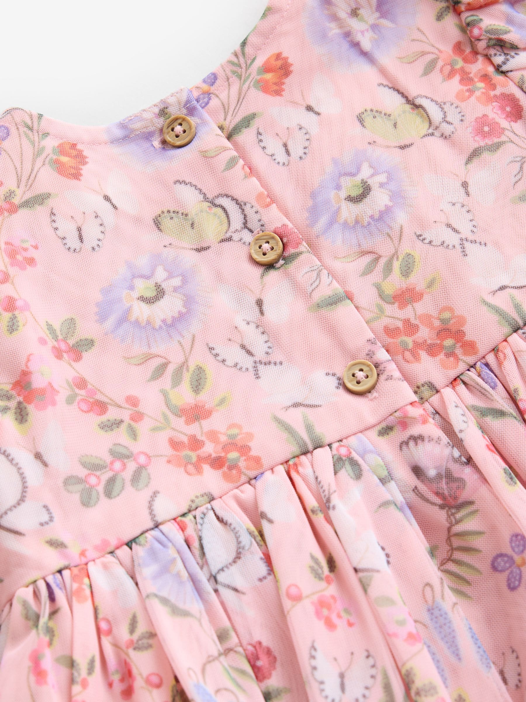 Dsiney Kidz - Pink Floral Cath Kidston Short Sleeve Corsage Dress (3mths-7yrs) image 5
