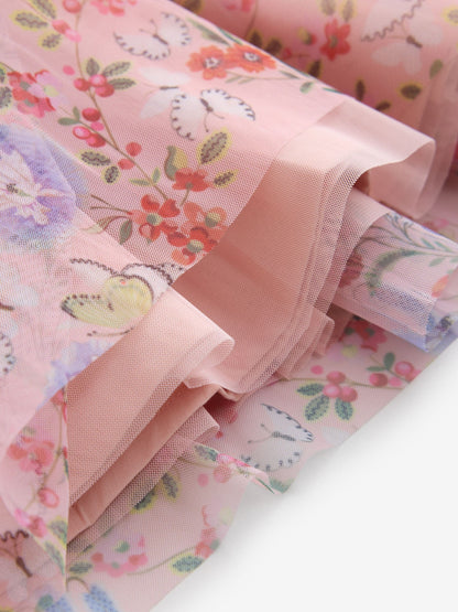 Dsiney Kidz - Pink Floral Cath Kidston Short Sleeve Corsage Dress (3mths-7yrs) image 6