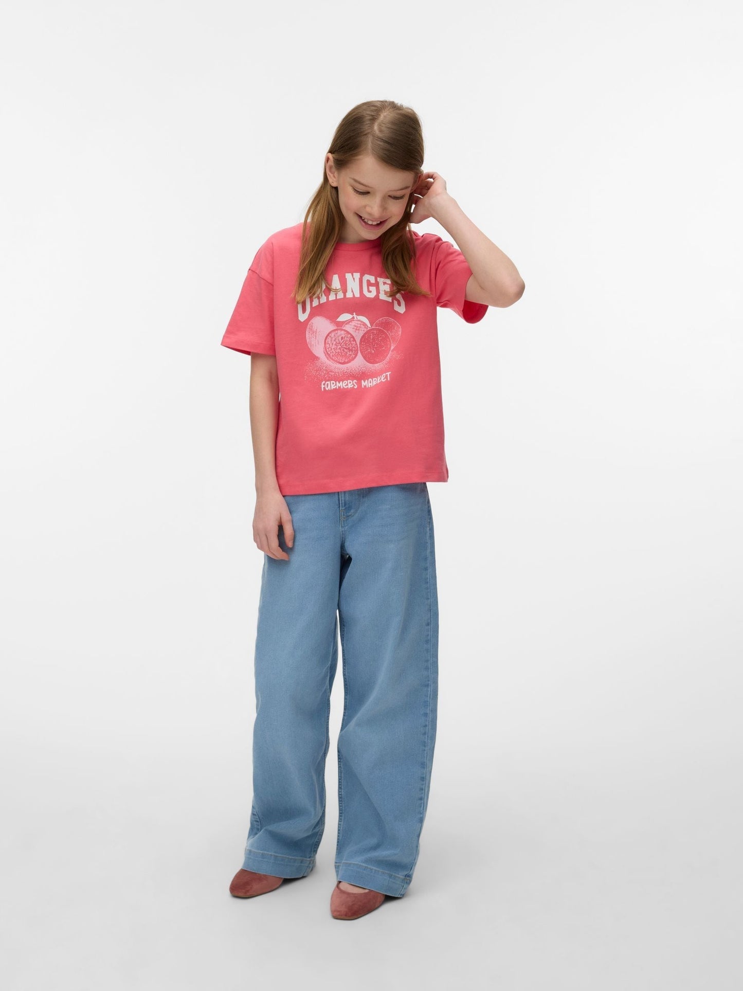 Dsiney Kidz - VERO MODA Blue Girl Wide Leg Jeans image 1