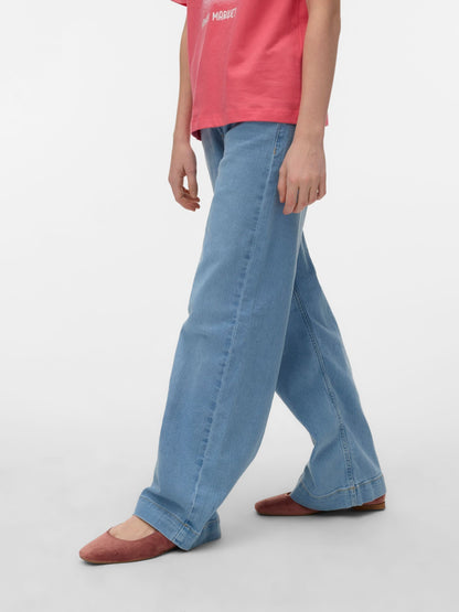 Dsiney Kidz - VERO MODA Blue Girl Wide Leg Jeans image 4