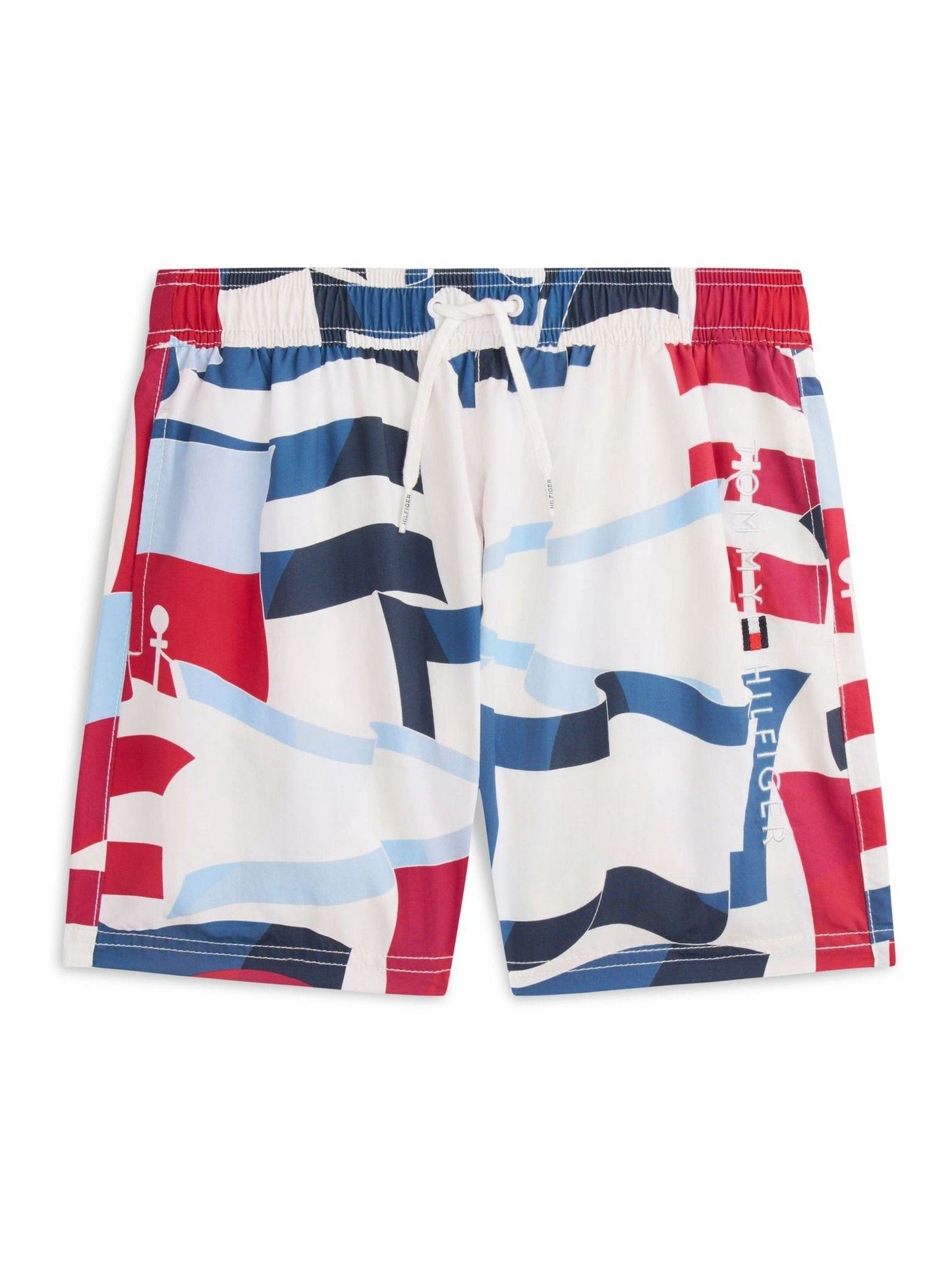 Tommy Hilfiger Blue Medium Drawstring Print Swim Shorts image 1
