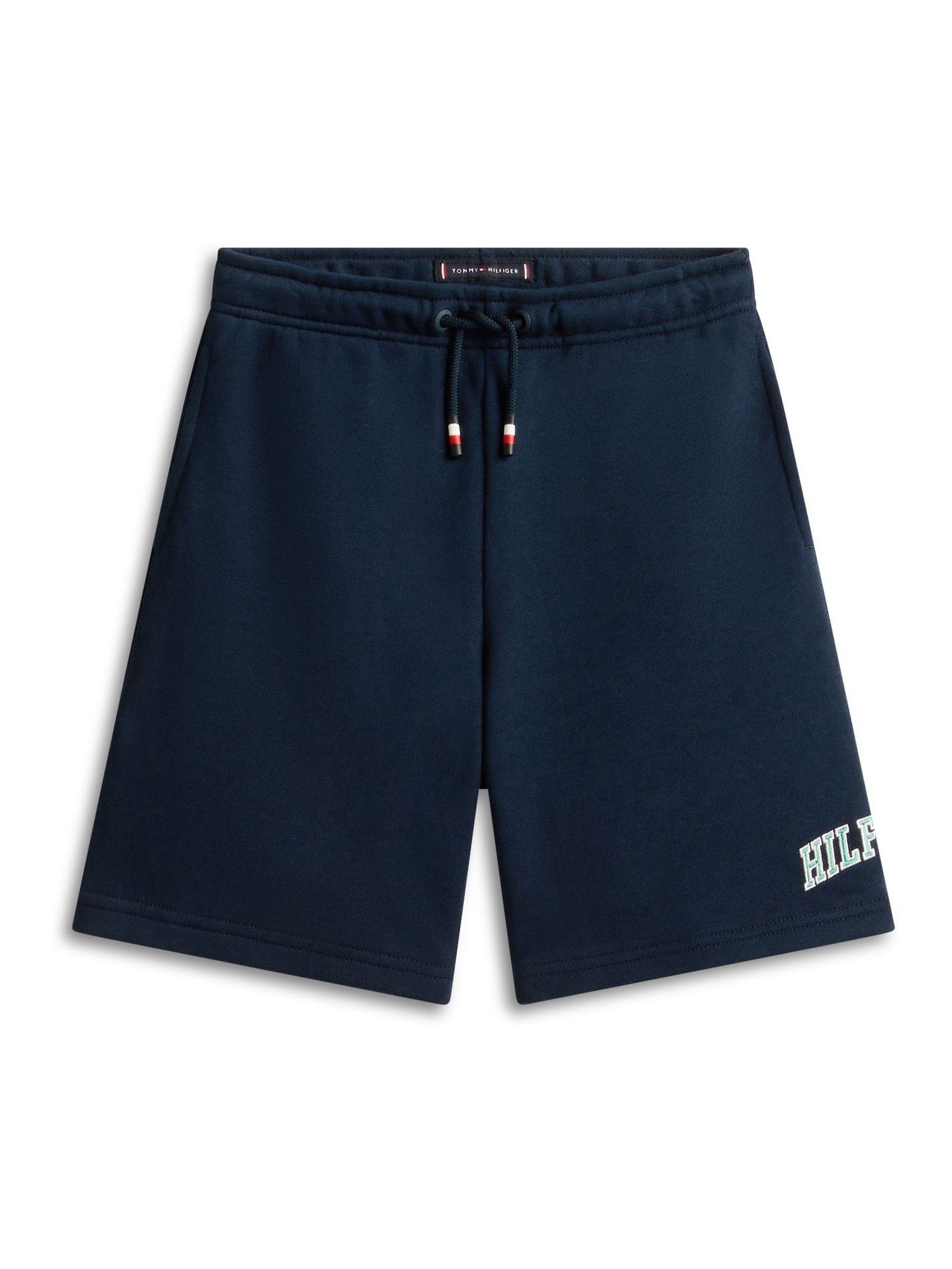 Dsiney Kidz - Tommy Hilfiger Blue Terry Wide Leg Sweat Shorts image 5