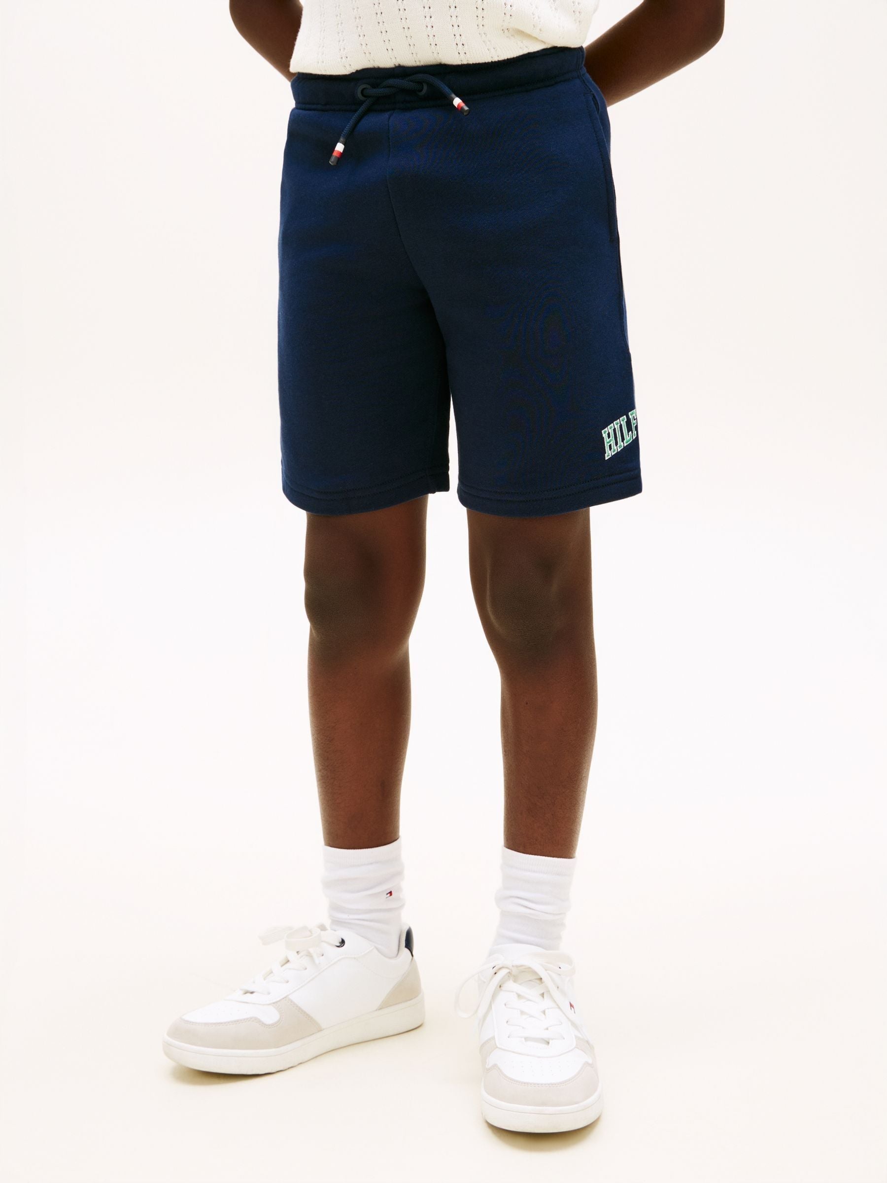 Dsiney Kidz - Tommy Hilfiger Blue Terry Wide Leg Sweat Shorts image 1