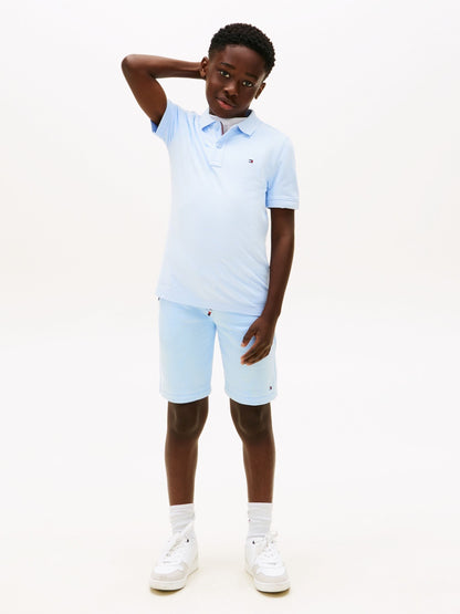Dsiney Kidz - Tommy Hilfiger Sky Blue Essential Regular Fit Signature Polo Shirt image 2
