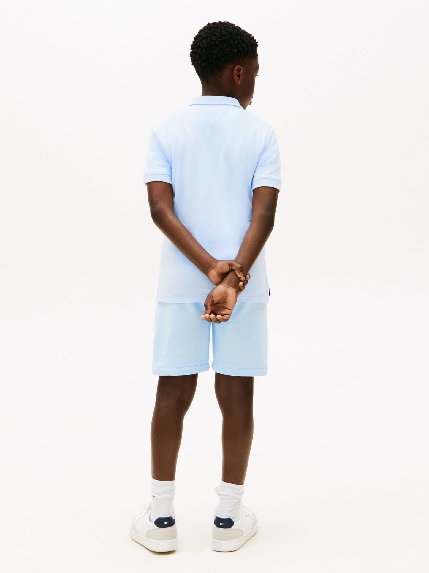 Dsiney Kidz - Tommy Hilfiger Sky Blue Essential Regular Fit Signature Polo Shirt image 3