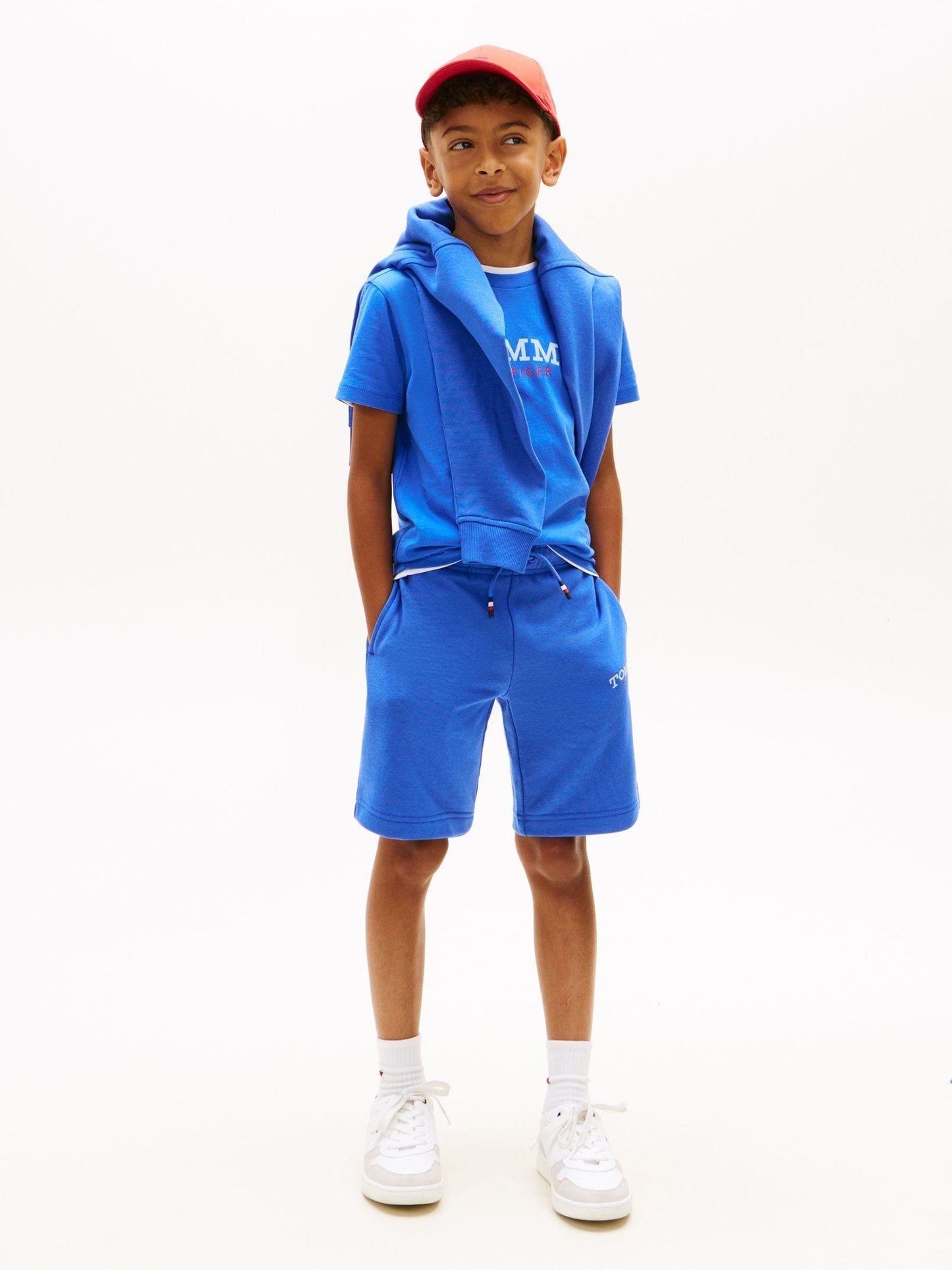 Tommy Hilfiger Blue Logo Crew Neck Jersey T-Shirt image 2