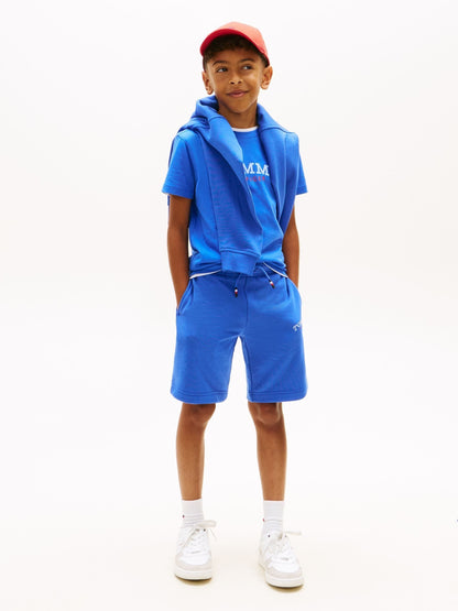 Tommy Hilfiger Blue Logo Crew Neck Jersey T-Shirt image 2