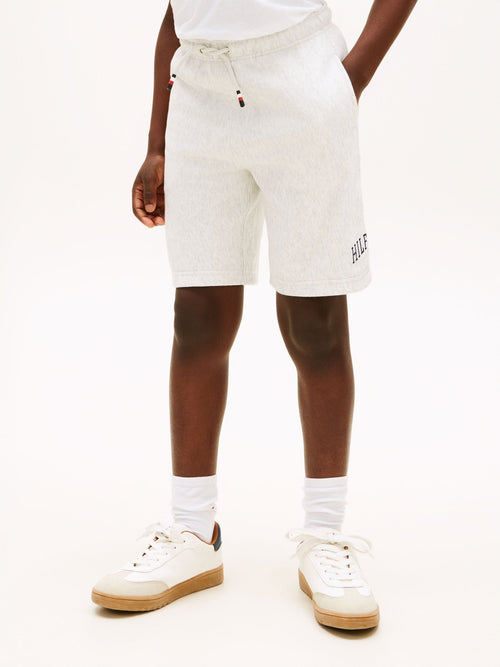 Tommy Hilfiger Grey Terry Wide Leg Sweat Shorts image 1