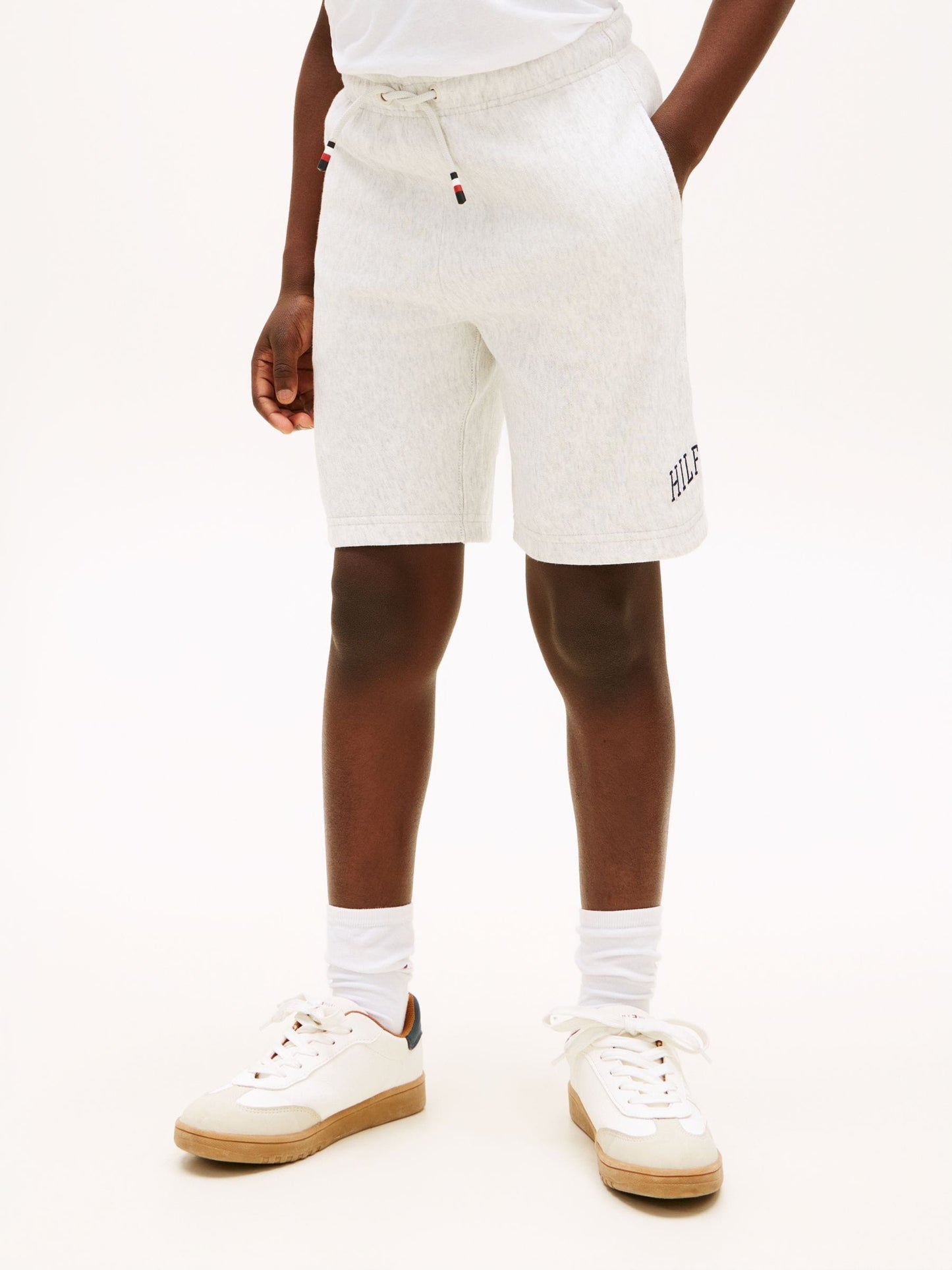 Dsiney Kidz - Tommy Hilfiger Grey Terry Wide Leg Sweat Shorts image 1