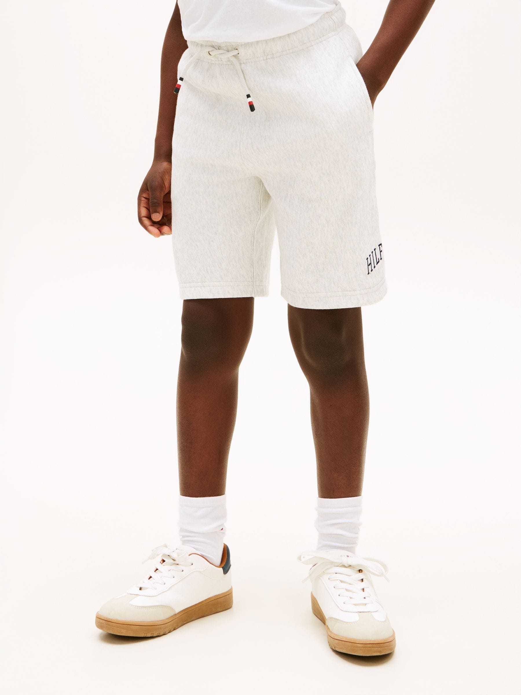 Dsiney Kidz - Tommy Hilfiger Grey Terry Wide Leg Sweat Shorts image 1