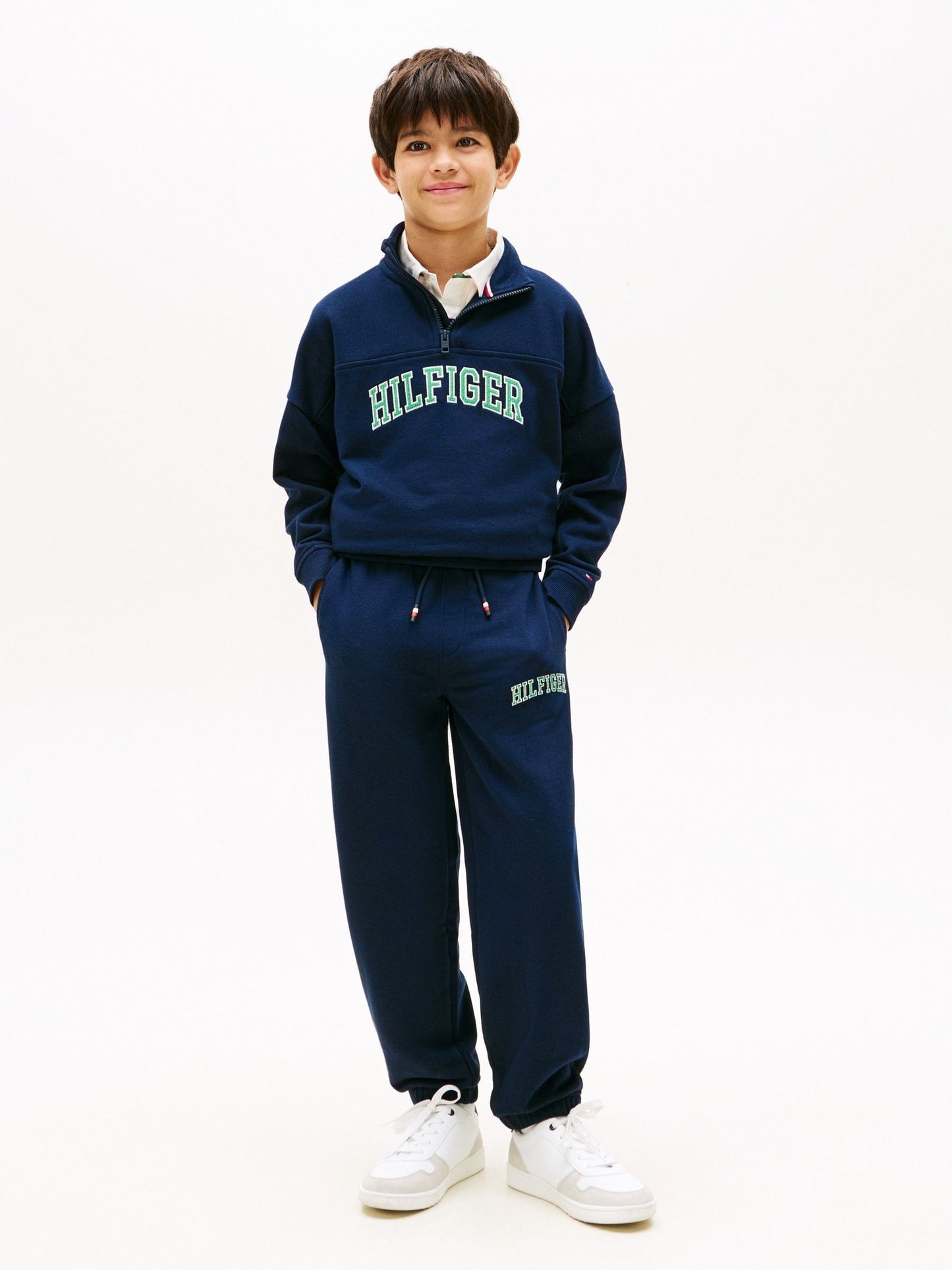 Tommy Hilfiger Blue Logo Embroidery Terry Joggers image 2