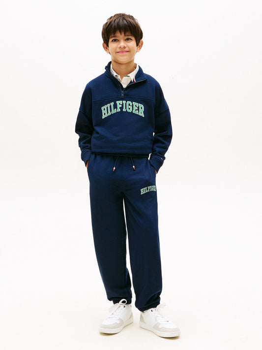 Tommy Hilfiger Blue Logo Embroidery Terry Joggers image 2