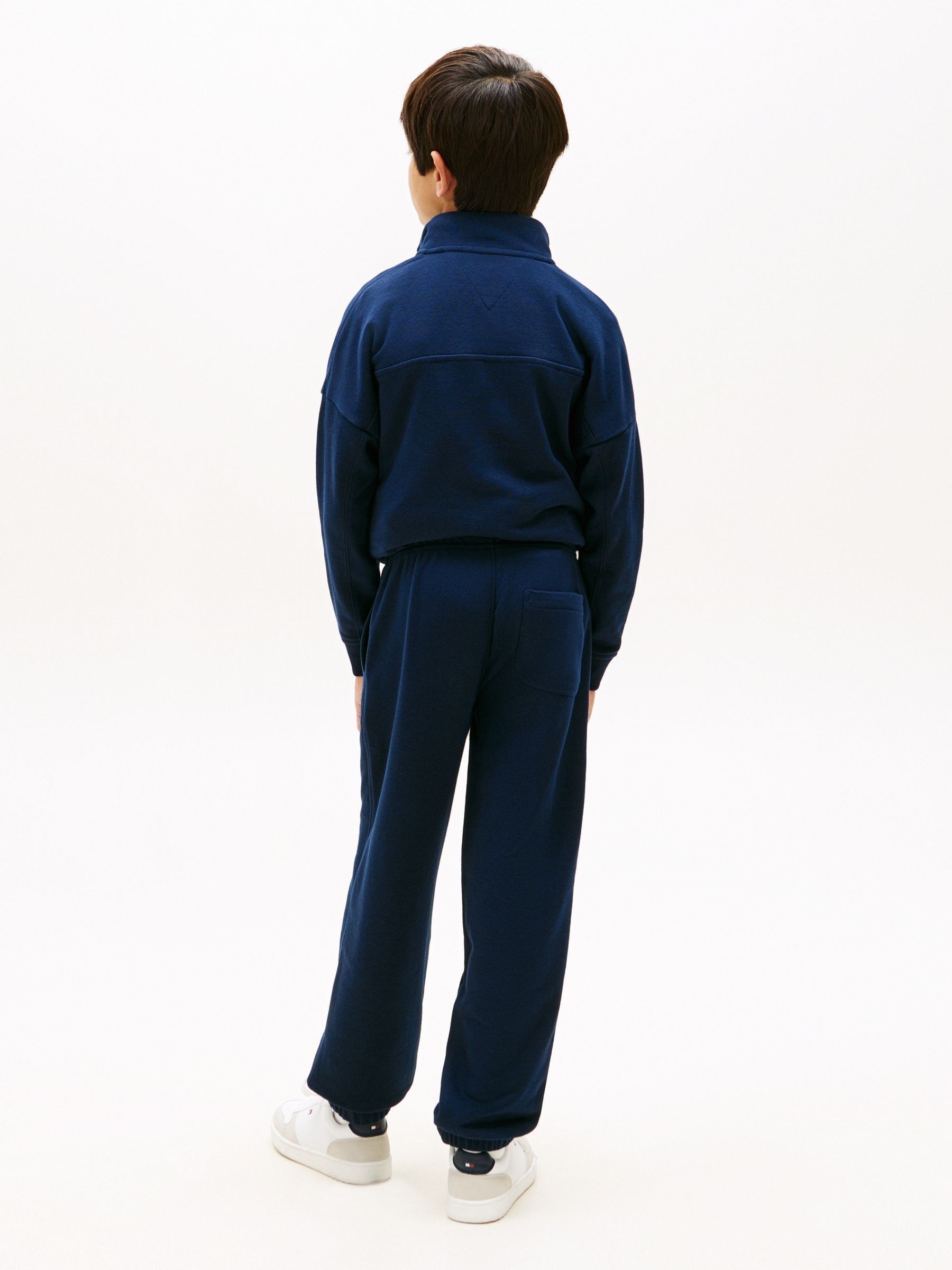 Tommy Hilfiger Blue Logo Embroidery Terry Joggers image 3