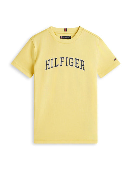 Tommy Hilfiger Yellow Logo Crew Neck Jersey T-Shirt image 5