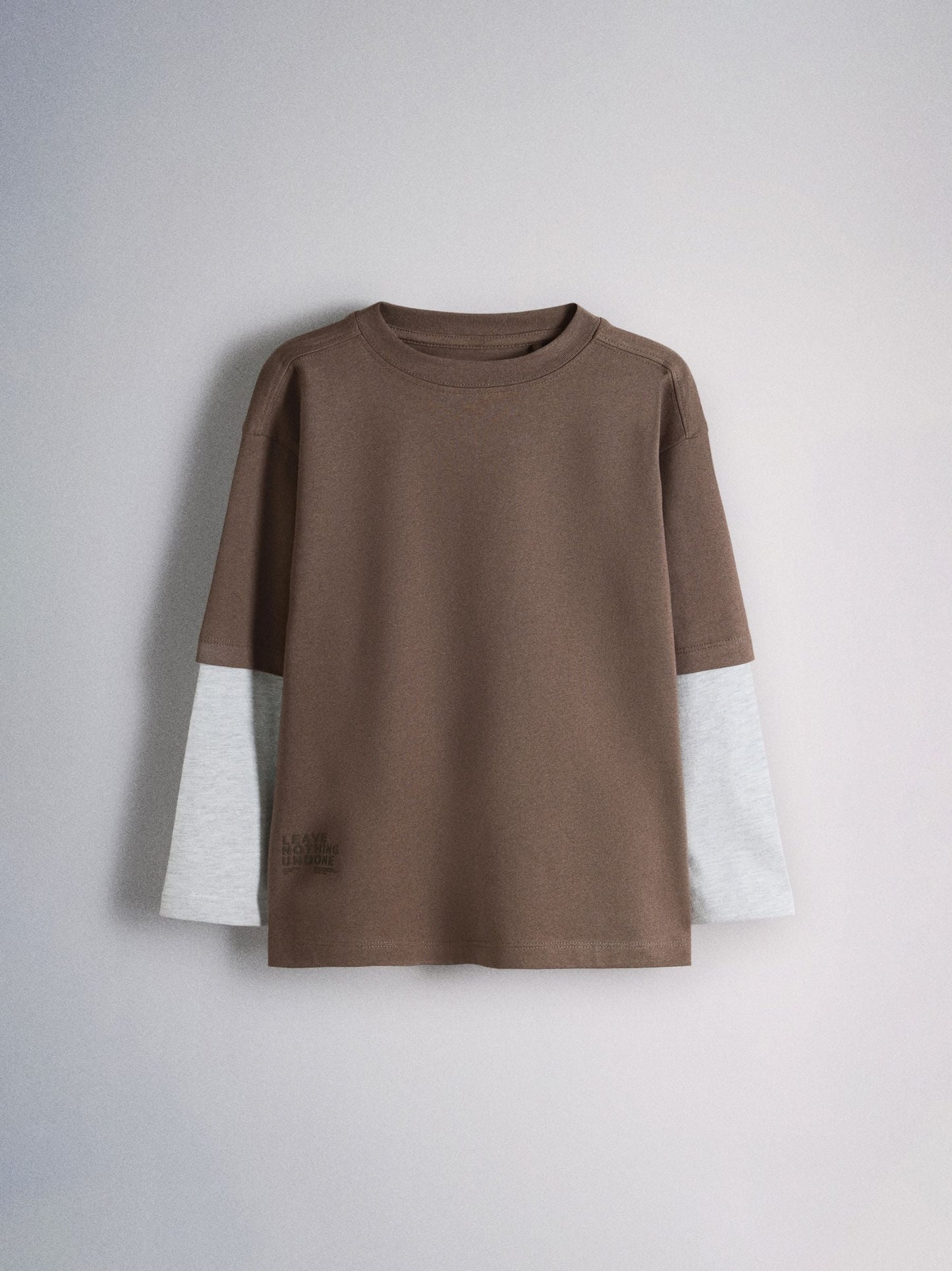 Dsiney Kidz - The Set 2 Pack Long Sleeve Mock Layer T-Shirts Brown image 9