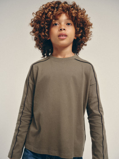 Dsiney Kidz - The Set 4 Pack Long Sleeve Piped T-Shirt Black/Green image 5