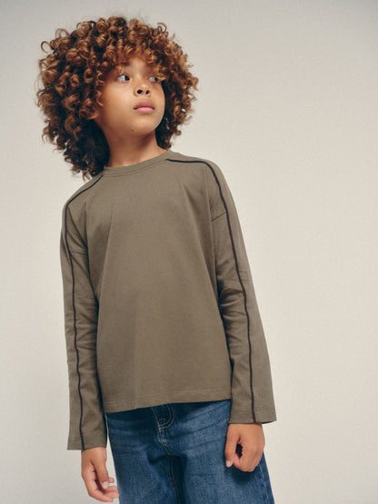 Dsiney Kidz - The Set 4 Pack Long Sleeve Piped T-Shirt Black/Green image 6