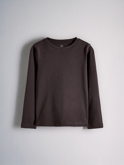 Dsiney Kidz - The Set 5 Pack Long Sleeve T-Shirts Brown/Cream image 2