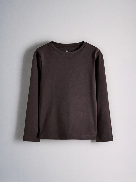 Dsiney Kidz - The Set 5 Pack Long Sleeve T-Shirts Brown/Cream image 2