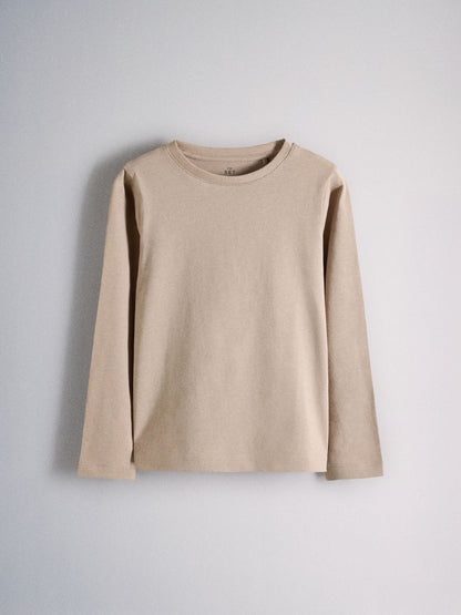 Dsiney Kidz - The Set 5 Pack Long Sleeve T-Shirts Brown/Cream image 5