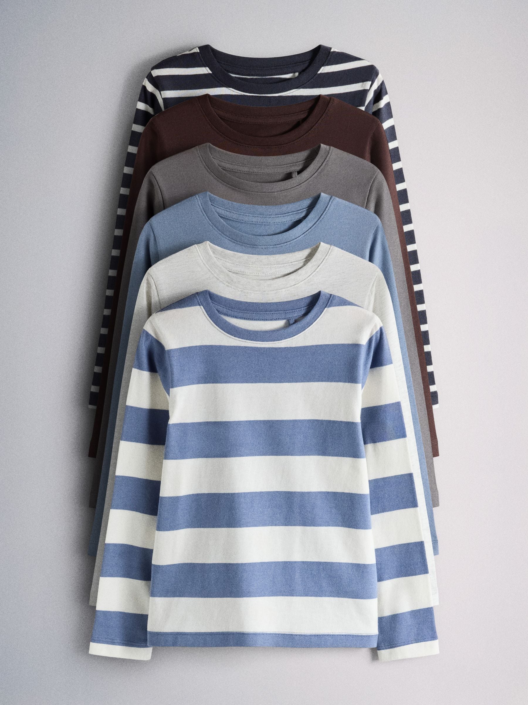 Dsiney Kidz - The Set 6 Pack Long Sleeve T-Shirt Blue image 1