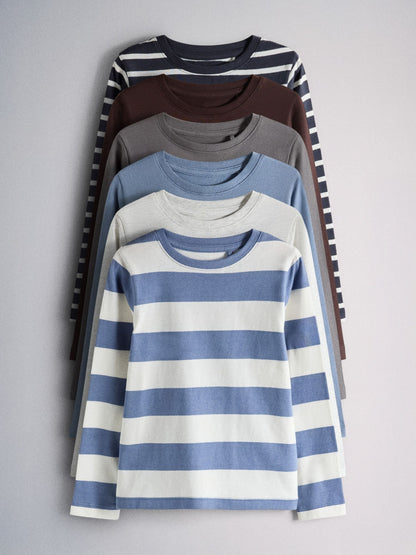Dsiney Kidz - The Set 6 Pack Long Sleeve T-Shirt Blue image 1