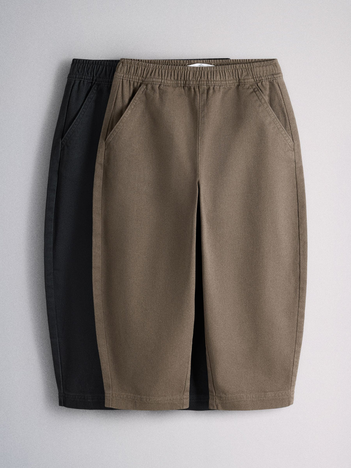 The Set 2 Pack Barrel Trousers Black - image 1
