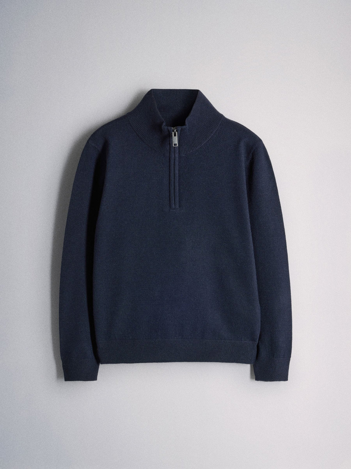 The Set 2 Pack Longsleeve Zip Neck Jumpers Navy/Grey - image 3