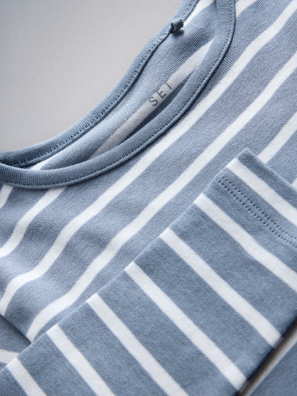 The Set 4 Pack Snuggle Fit Pyjamas Blue/Grey - image 10