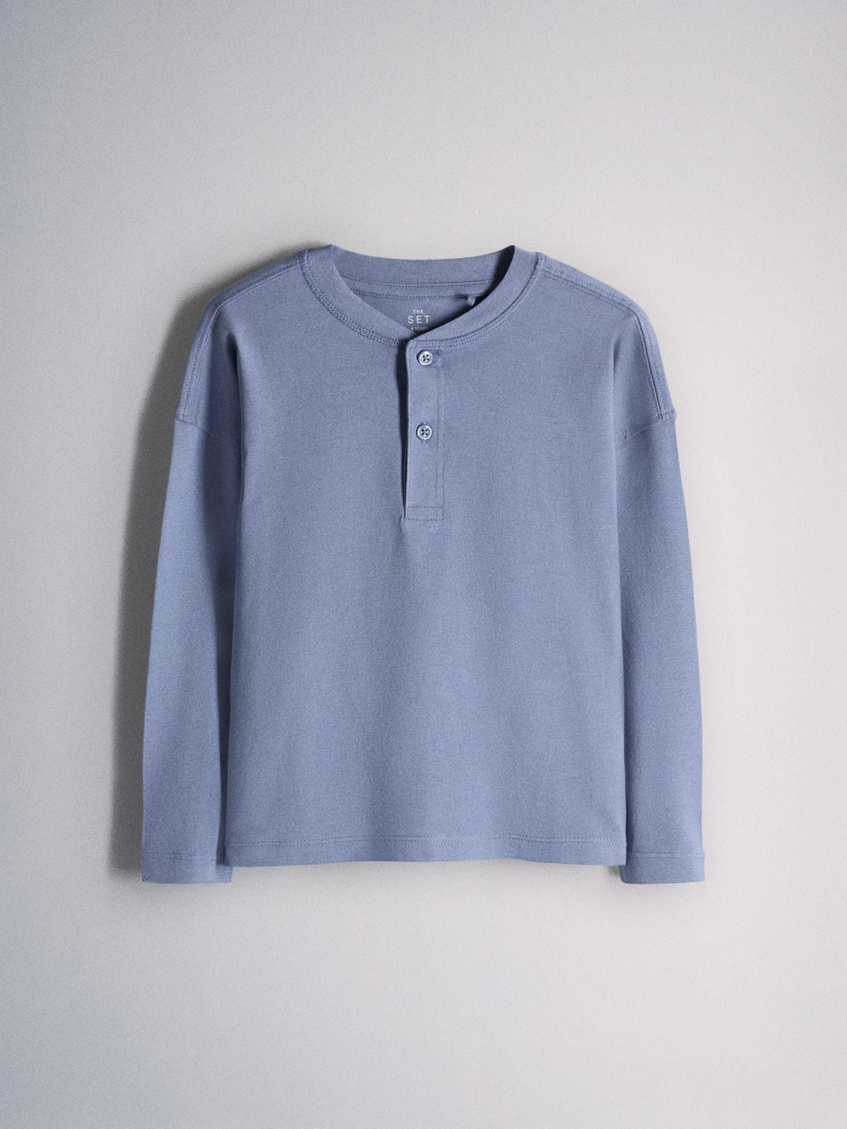 The Set 2 Pack Long Sleeve Henley Leg Pyjamas Blue - image 8