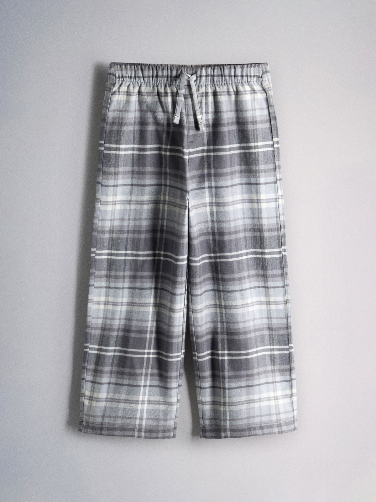 The Set 2 Pack Short Sleeve Long Check Bottom Pyjamas Grey - image 7