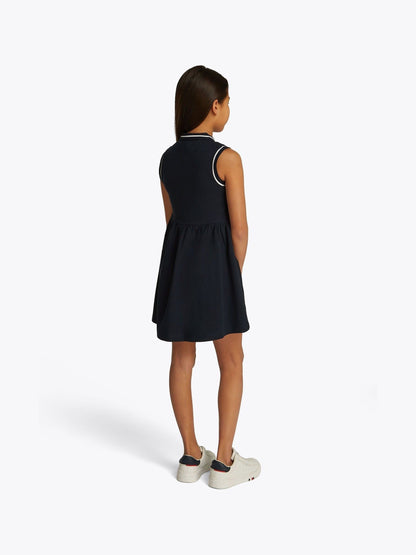 Tommy Hilfiger Blue Essential Sleeveless Fit And Flare Polo Dress image 2