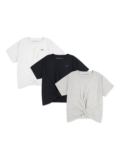Dsiney Kidz - Abercrombie & Fitch Grey Knot Front Short Sleeve T-Shirts 3 Pack image 1
