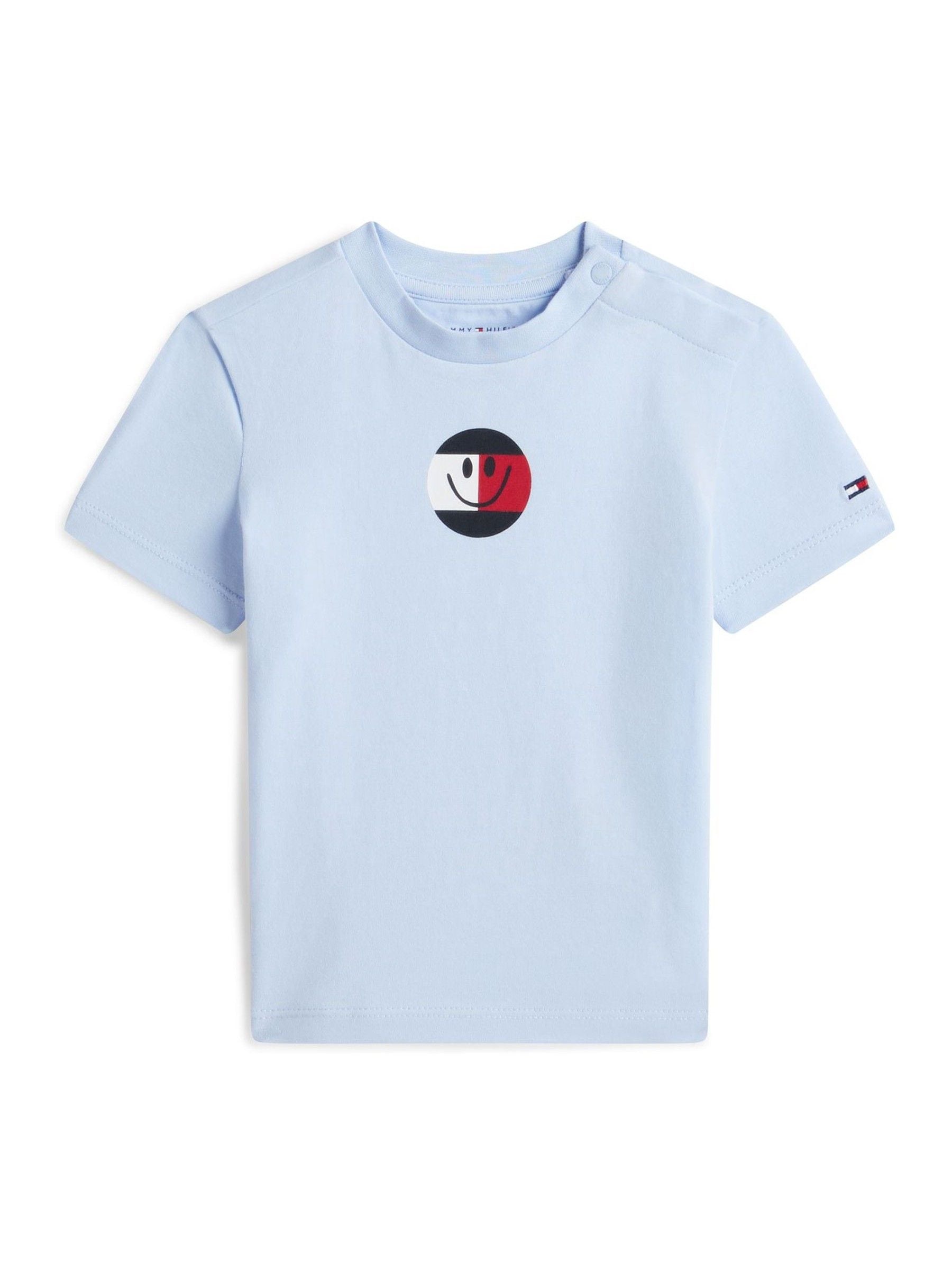 Tommy Hilfiger Blue Smiley Logo Jersey T-Shirt image 1