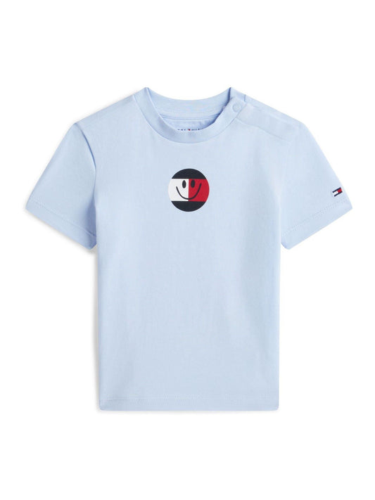 Tommy Hilfiger Blue Smiley Logo Jersey T-Shirt image 1