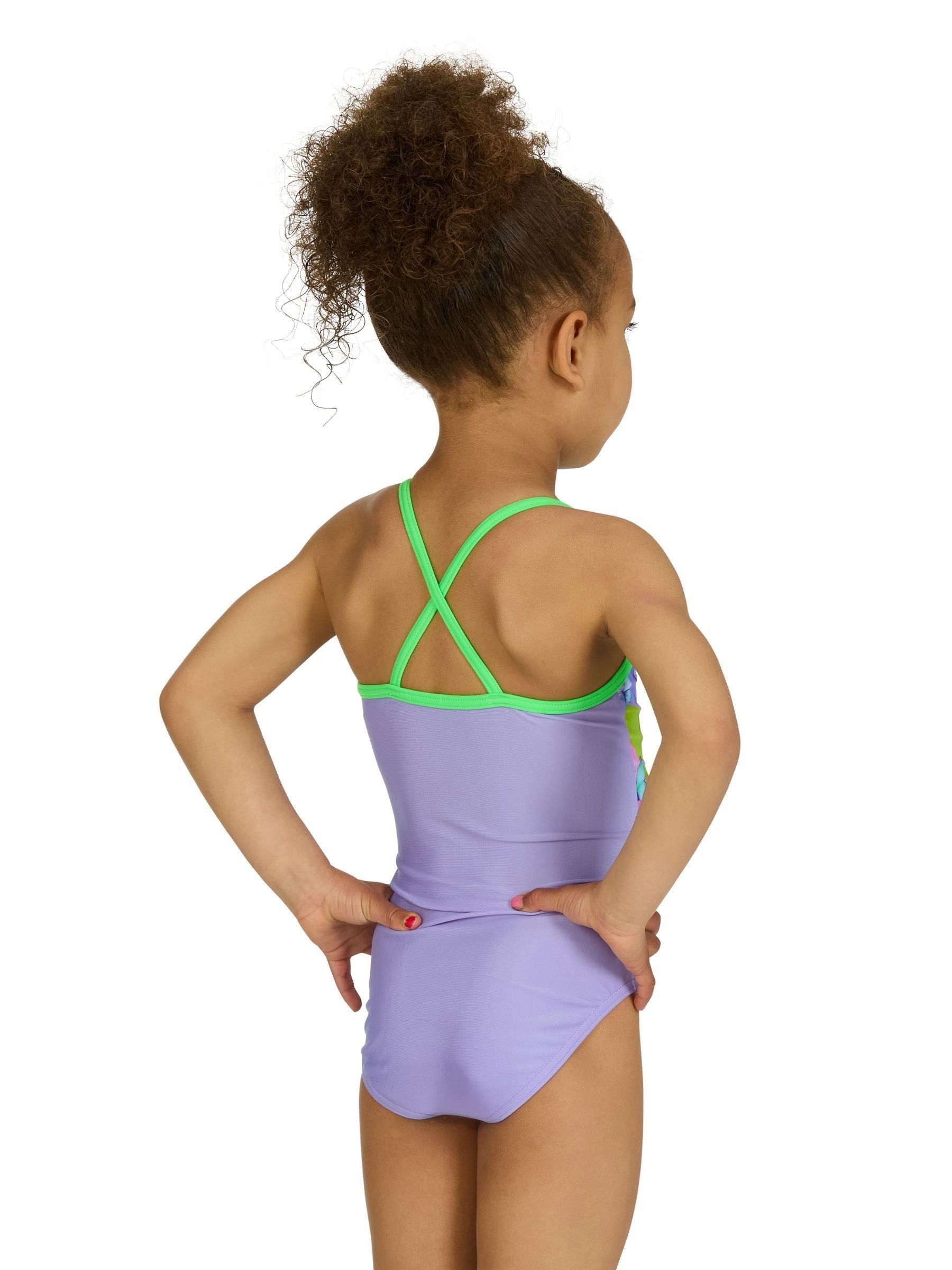 Zoggs Pink Cross-Back Swimsuit image 3