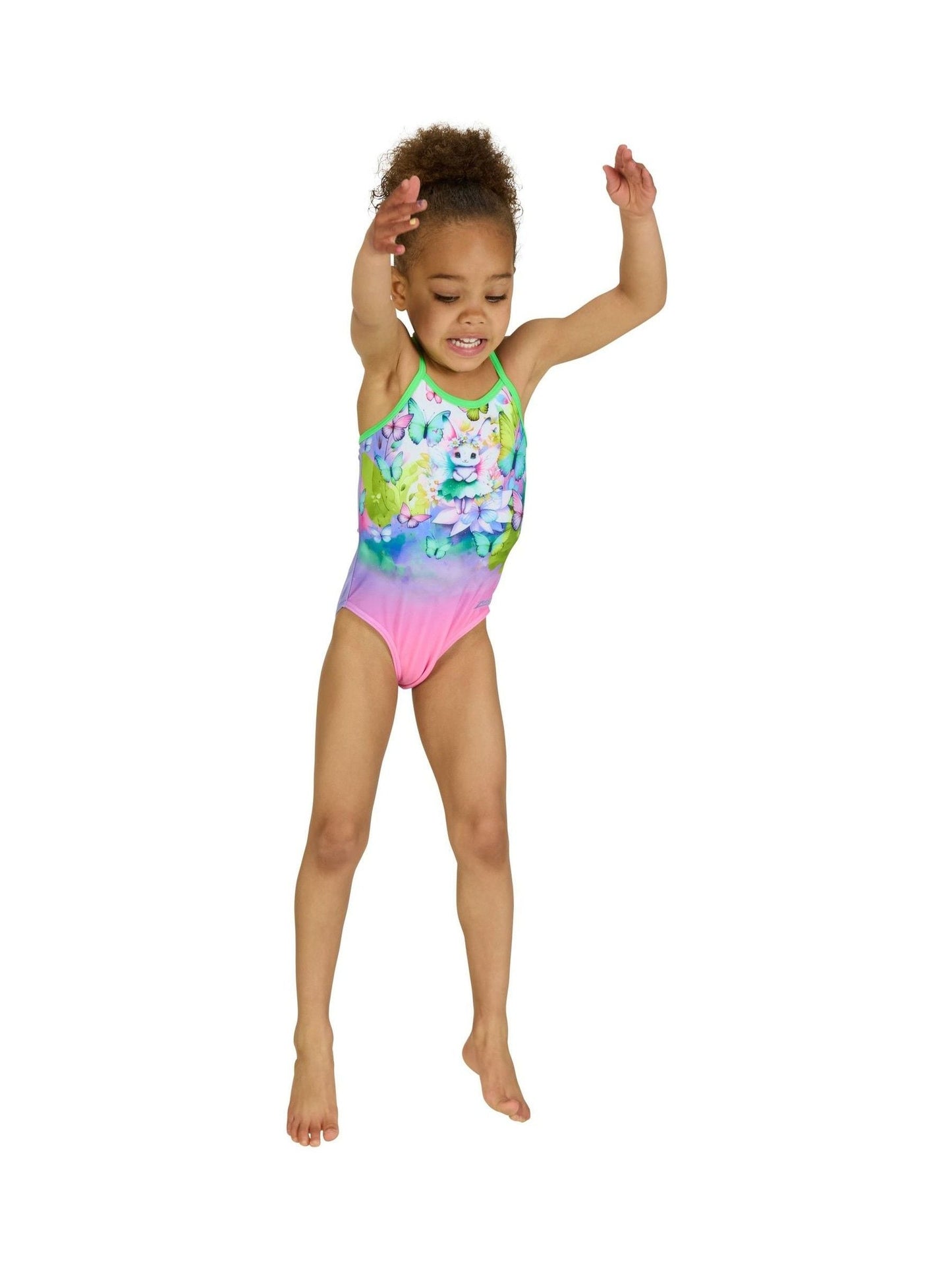 Zoggs Pink Cross-Back Swimsuit image 4