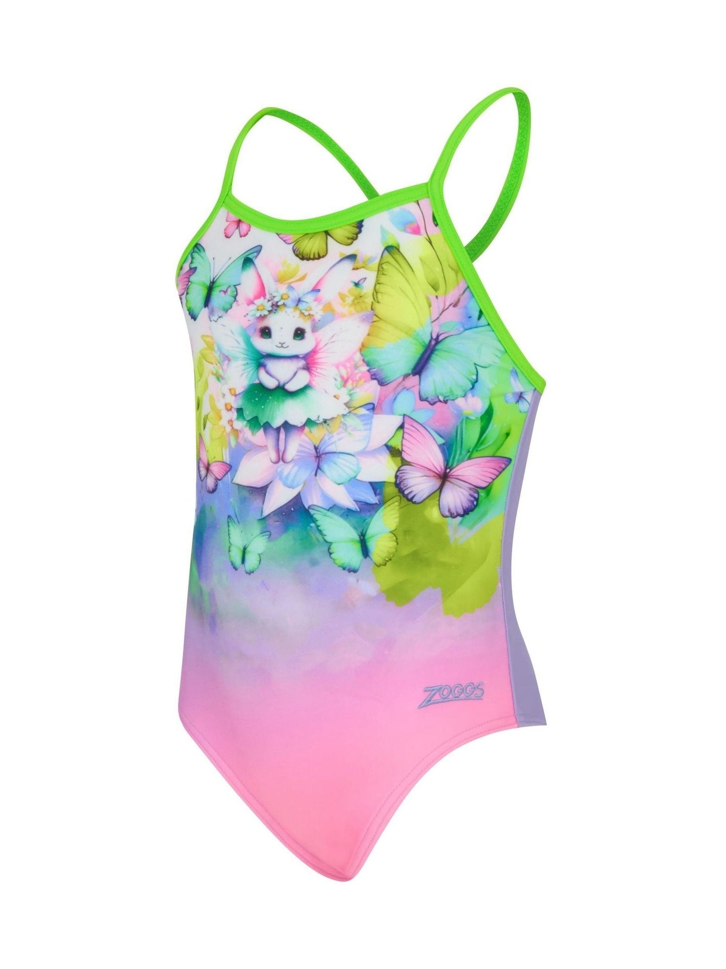 Zoggs Pink Cross-Back Swimsuit image 5