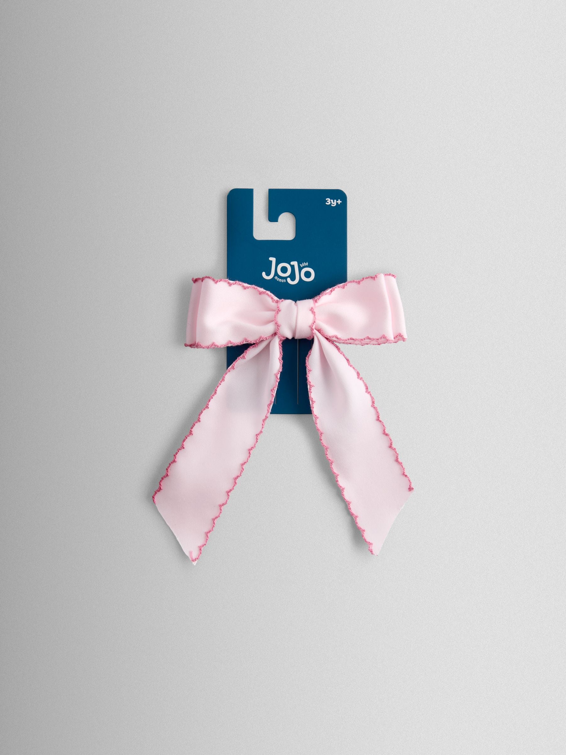JoJo Maman Bébé Bright Pink Large Bow Clip image 1